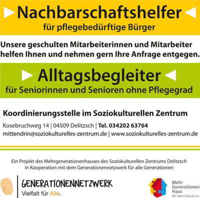 Zusätzliche Nachbarschaftshelfer ausgebildet